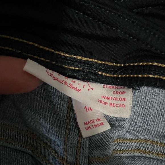 Plus size women’s maternity cropped ankle jeans size 14 - Picture 3 of 4